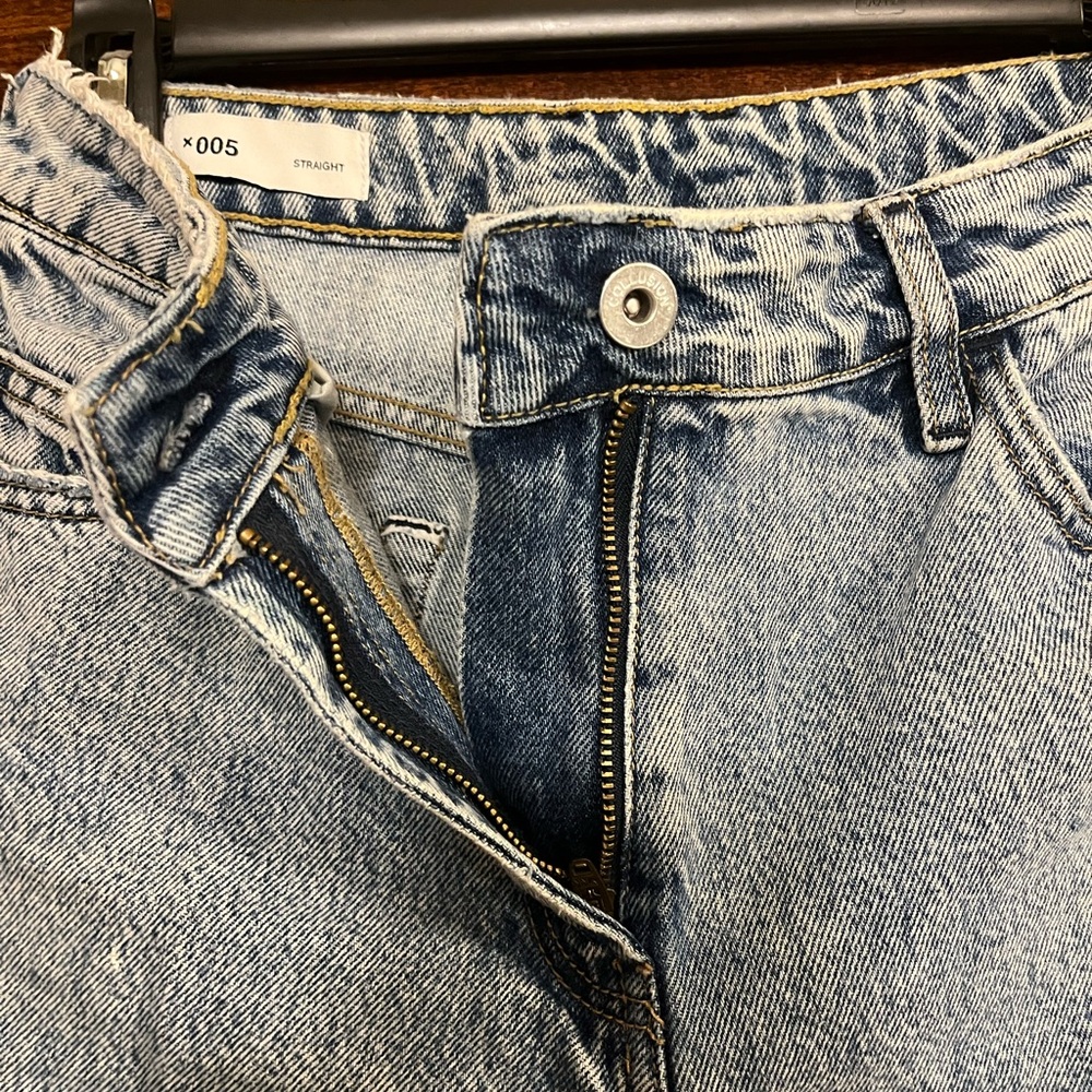 Light wash ASOS straight jeanss